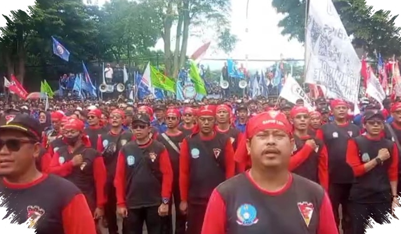 May Day Di Monas, 40 Ribu Buruh Jabar Bawa Peringatan Soal PHK Dan Industri Tertekan