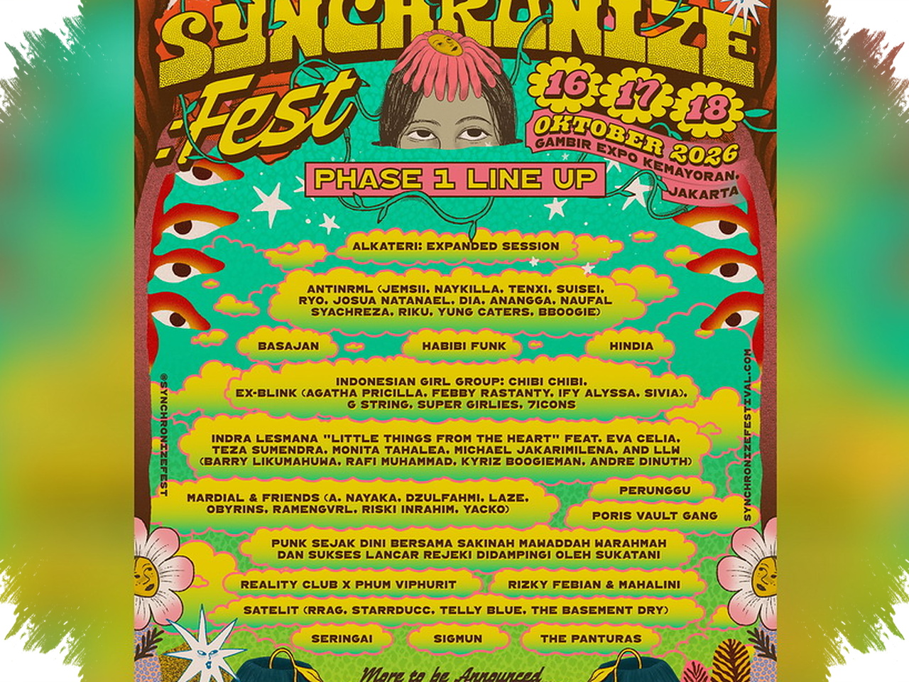 Synchronize Fest Buka Fase Awal, Reality Club X Phum Viphurit dan Hindia Paling Menarik