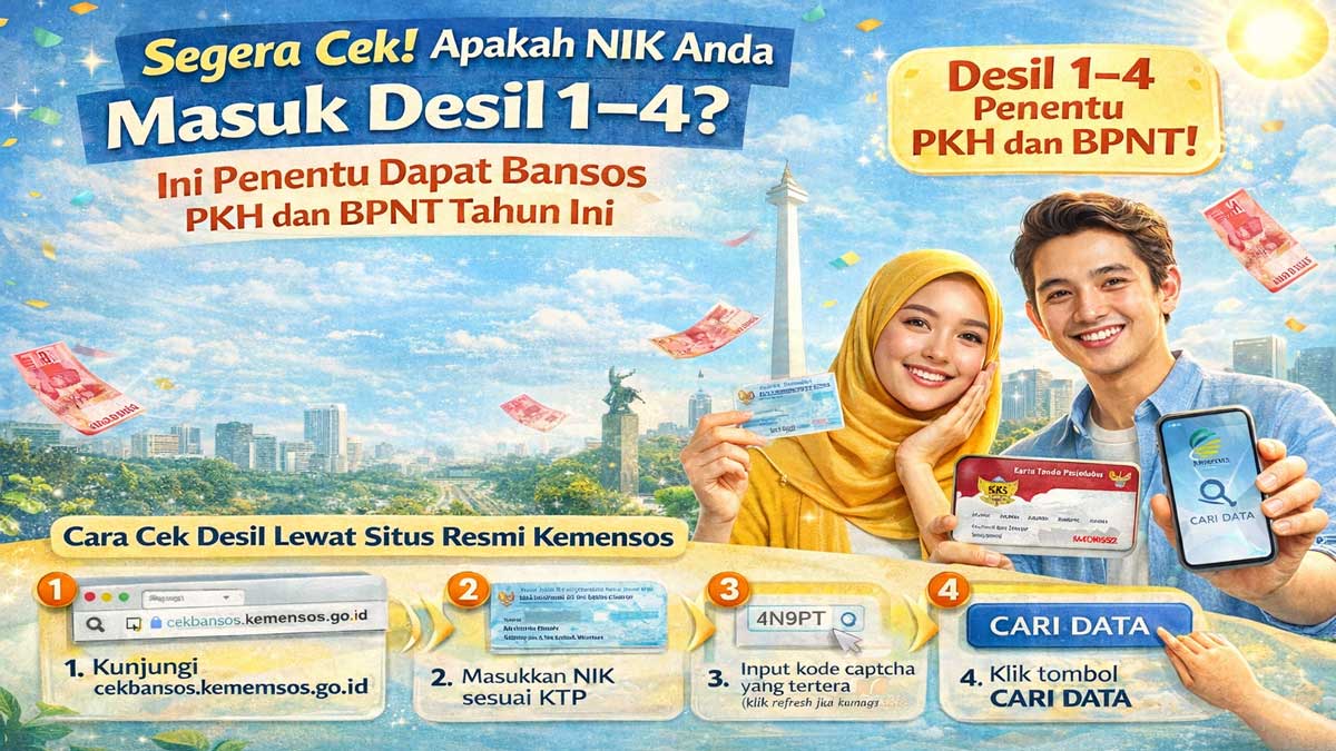 Kemensos Perketat Desil Bansos April 2026, PKH Dan BPNT Kini Hanya Untuk Desil 1-4