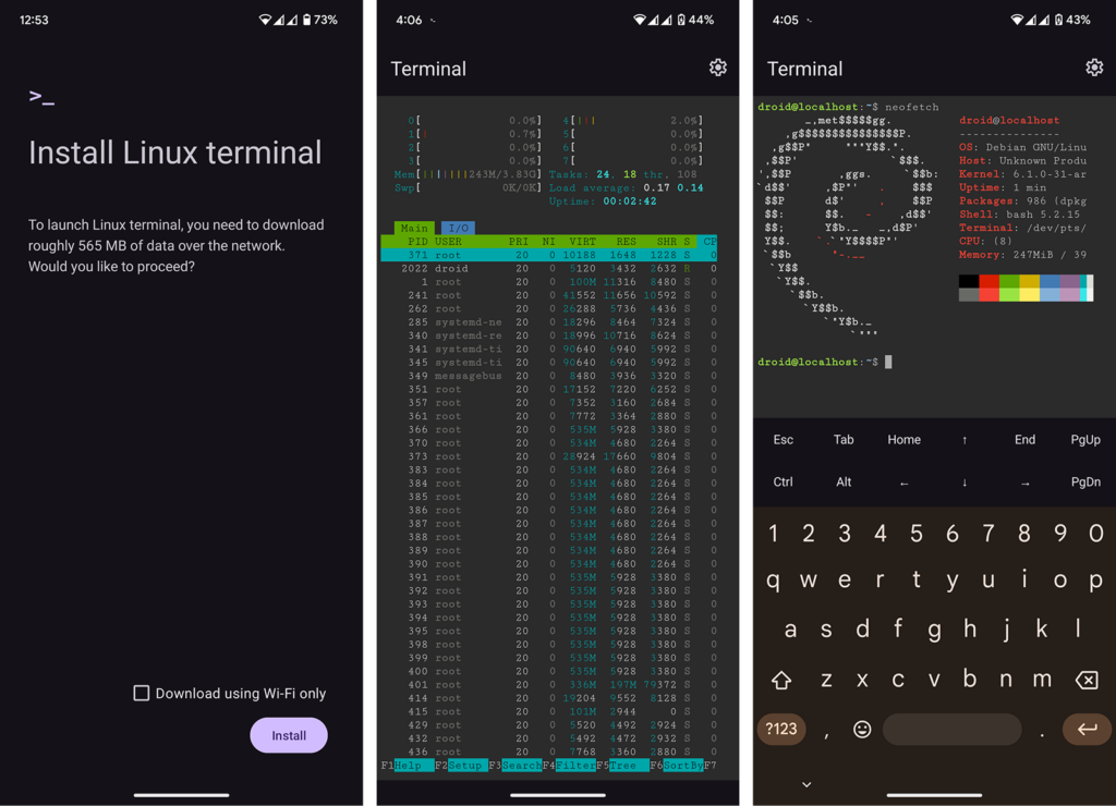 Terminal Linux Android Kini Bisa Ngebut, Tapi Tampilan Harus Rela Diturunkan