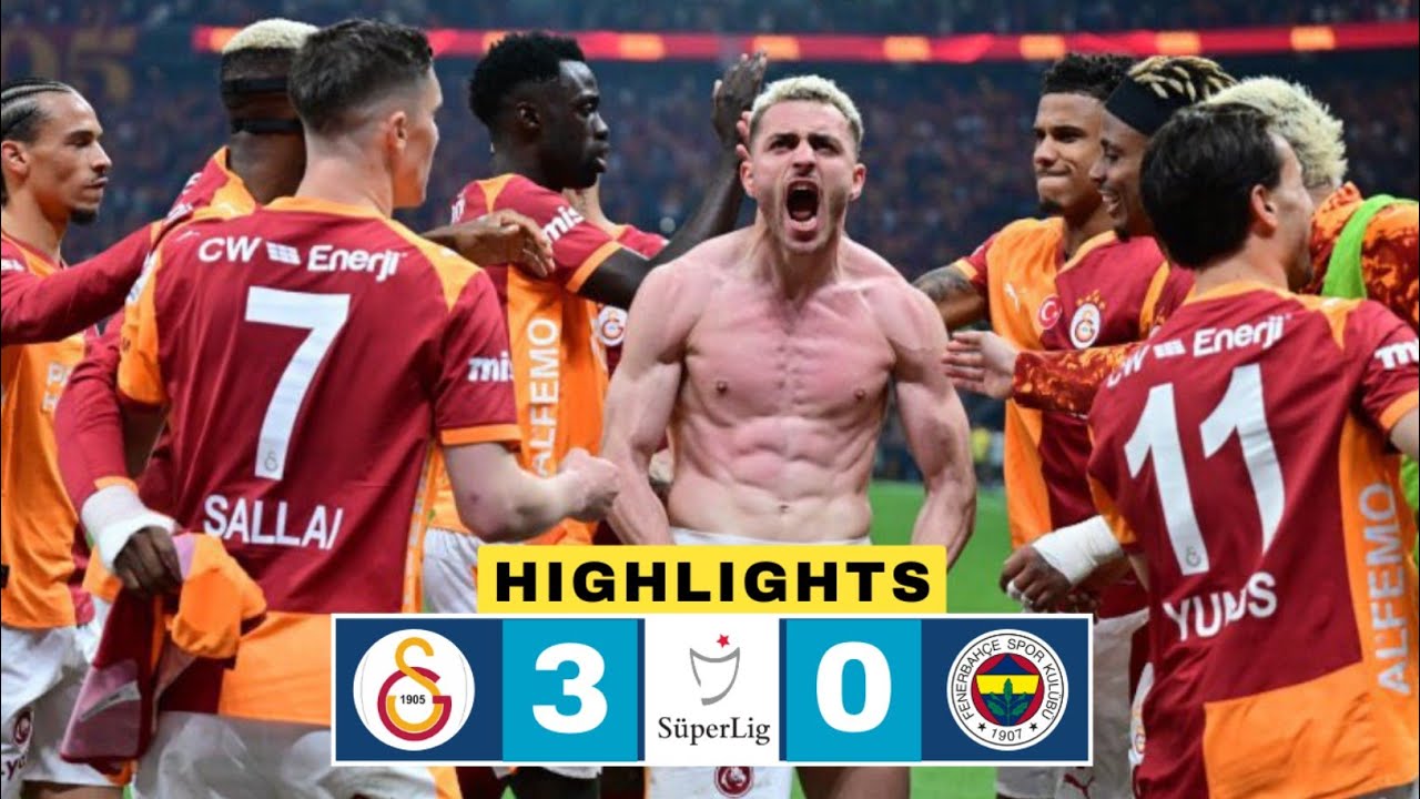 Galatasaray Hantam Fenerbahce 3-0, Kartu Merah Ederson Mengubah Jalannya Derbi
