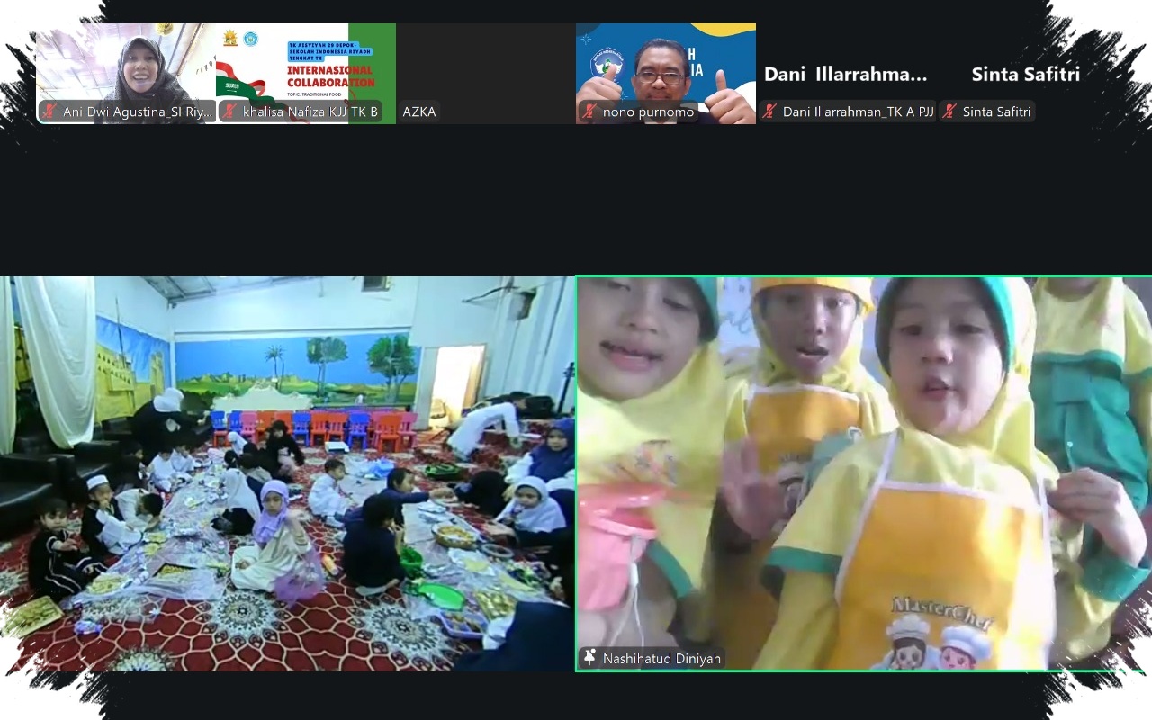 Ratusan Rasa Menyatukan Dua Kelas, TK Aisyiyah 29 Depok dan Sekolah Indonesia Riyadh Berbagi Warisan