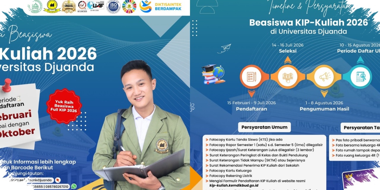 KIP Kuliah 2026 Dibuka, Mahasiswa Miskin Bisa Kuliah Gratis Dan Terima Uang Saku Hingga Rp1,4 Juta