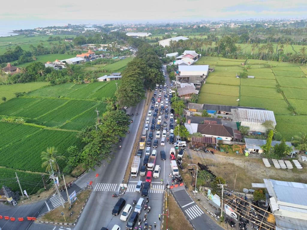 ETLE Drone Mengawasi Kemala Run Bali, Arus Lalu Lintas Dipantau Real-Time dari Udara