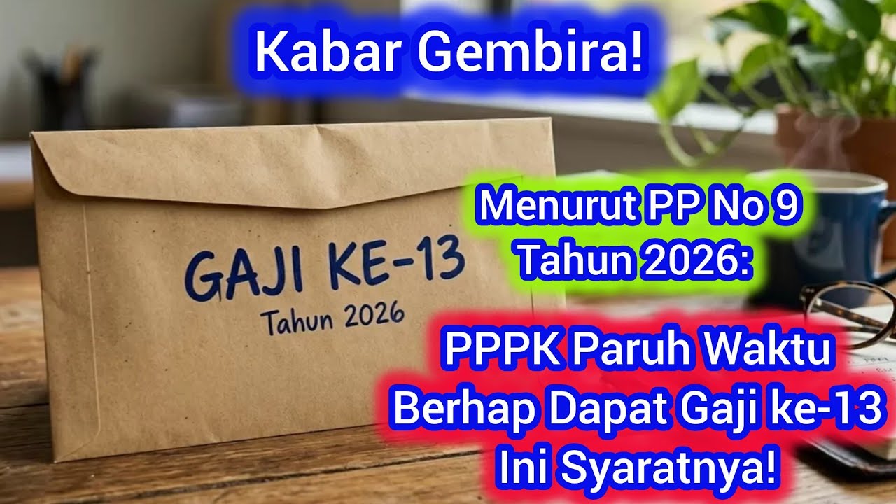 PPPK Menunggu Gaji Ke-13 2026, Cair Paling Cepat Juni Tapi Nominal Tak Sama