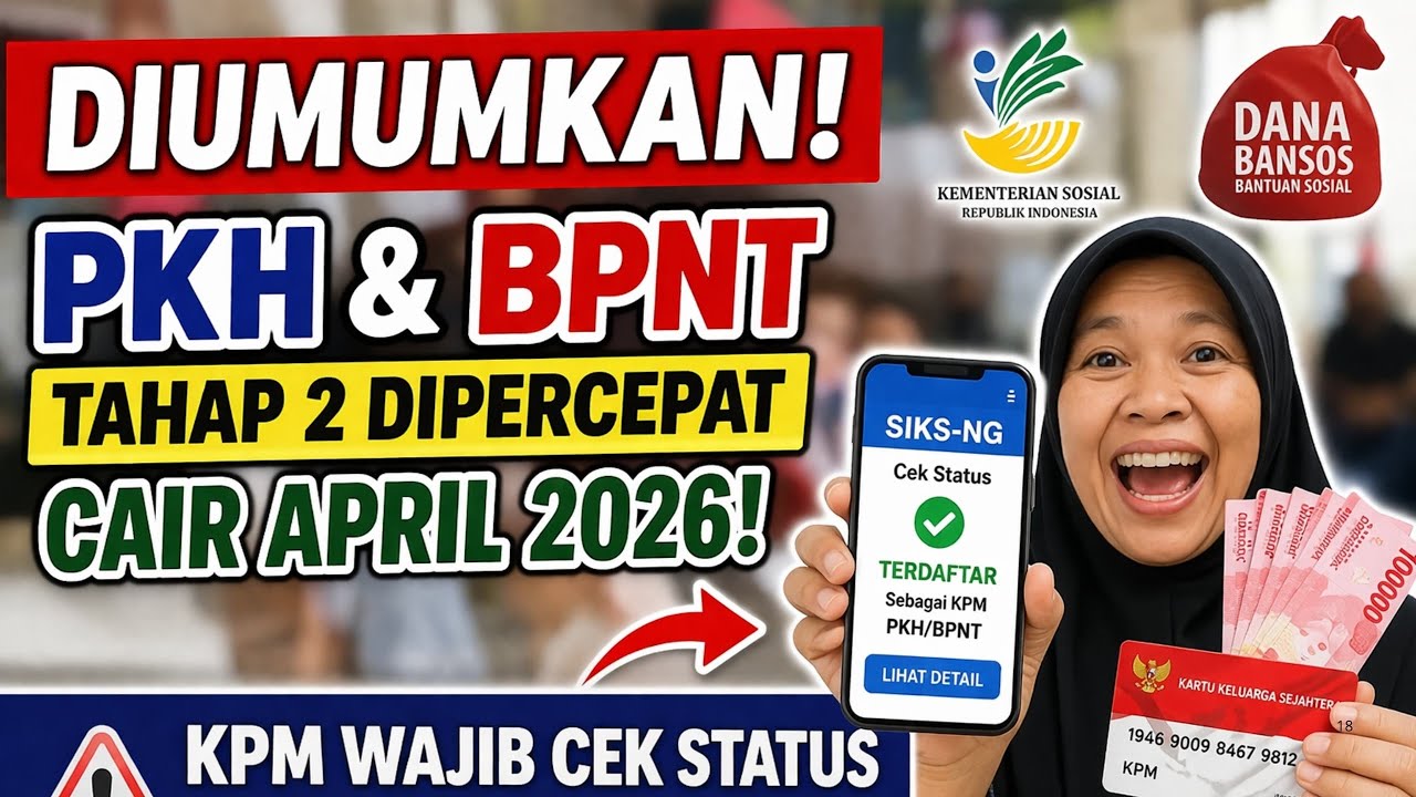 PKH Dan BPNT Cair Lebih Awal Mulai April 2026, Data Yang Dimajukan Tentukan Tepat Sasaran