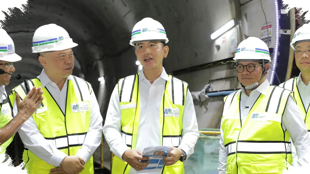 Gibran Tinjau MRT Harmoni, Progres 59 Persen dan Target Sambung HI-Monas 2027