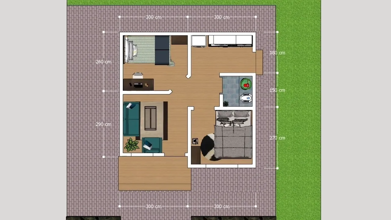 7 Denah Rumah 6x6 Minim Sekat, Ternyata Bisa Terasa Jauh Lebih Lega