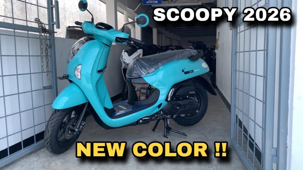 Honda Scoopy Mint 2026, Warna Pastel Segar yang Bikin Skutik Ini Terlihat Naik Kelas