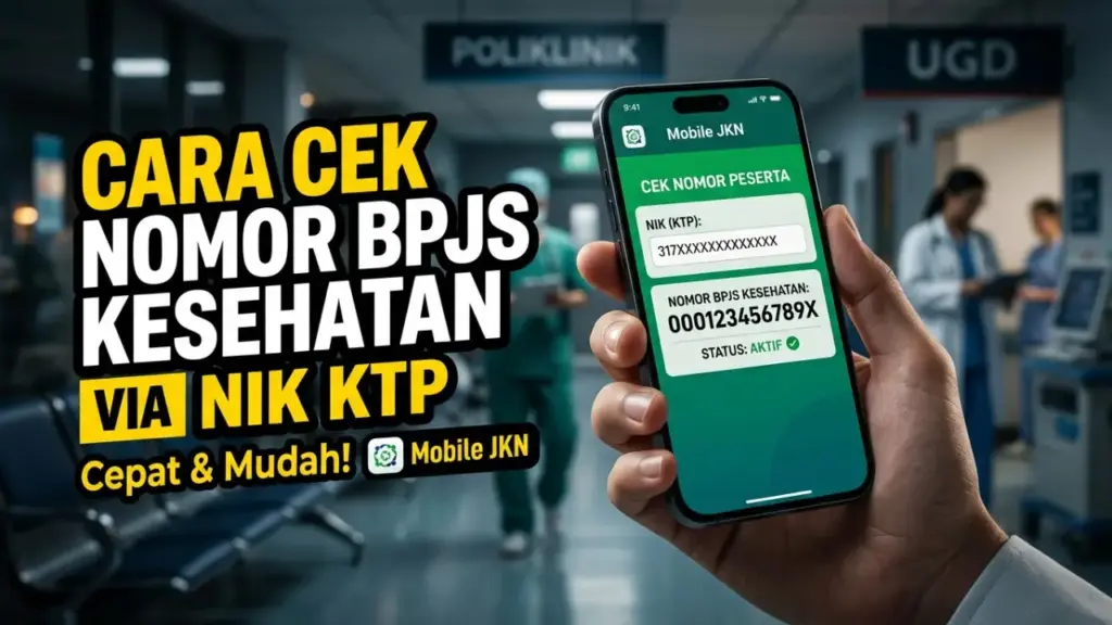 BPJS Kesehatan 2026 Bisa Dicek Pakai NIK KTP, Jangan Tunggu Saat Butuh!