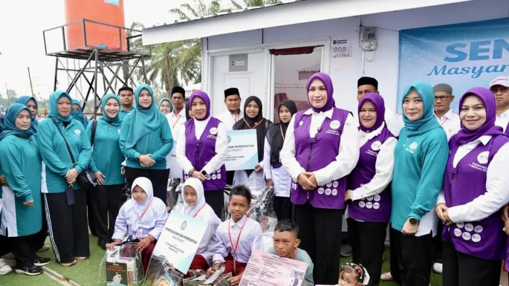 Tri Tito Karnavian Turun Ke Hunian Sementara Aceh Utara, Ribuan Bantuan Mengalir Ke Warga Dan Anak-Anak