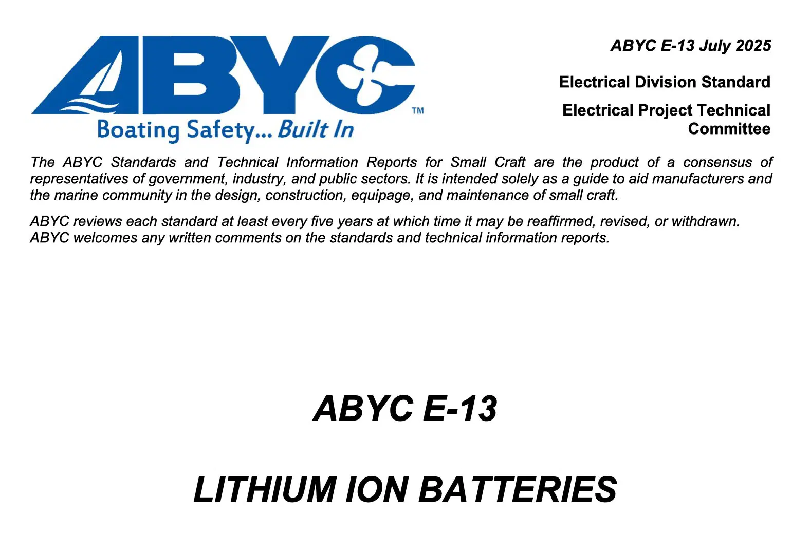 ABYC Memaksa Teknologi Baru di Kapal Tetap Aman, Dari Efoil Hingga Baterai Lithium