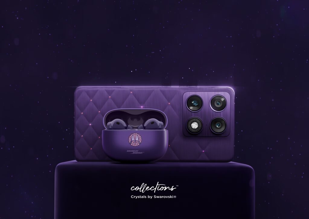 Motorola Signature Bak Perhiasan, 20 Kristal Swarovski Bikin Bodi Violet Indigo Mewah
