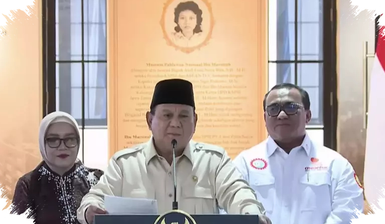 Prabowo Sindir Jumhur Soal Penjara, Momen Santai Di Peresmian Marsinah