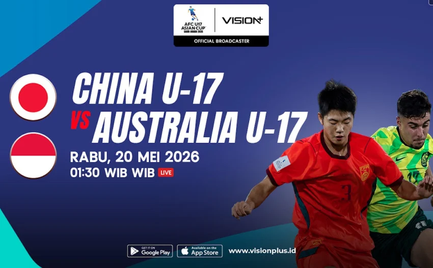 China Vs Australia Rebut Tiket Final, Semifinal AFC U17 Yang Bisa Disaksikan Di VISION+