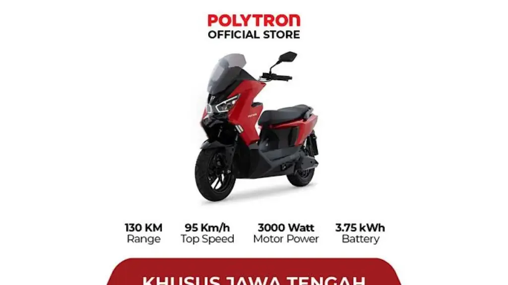 Polytron Fox 350 Bikin Ojol Bisa Gas Seharian, Sekali Cas 130 Km Tetap Kencang Di Kota