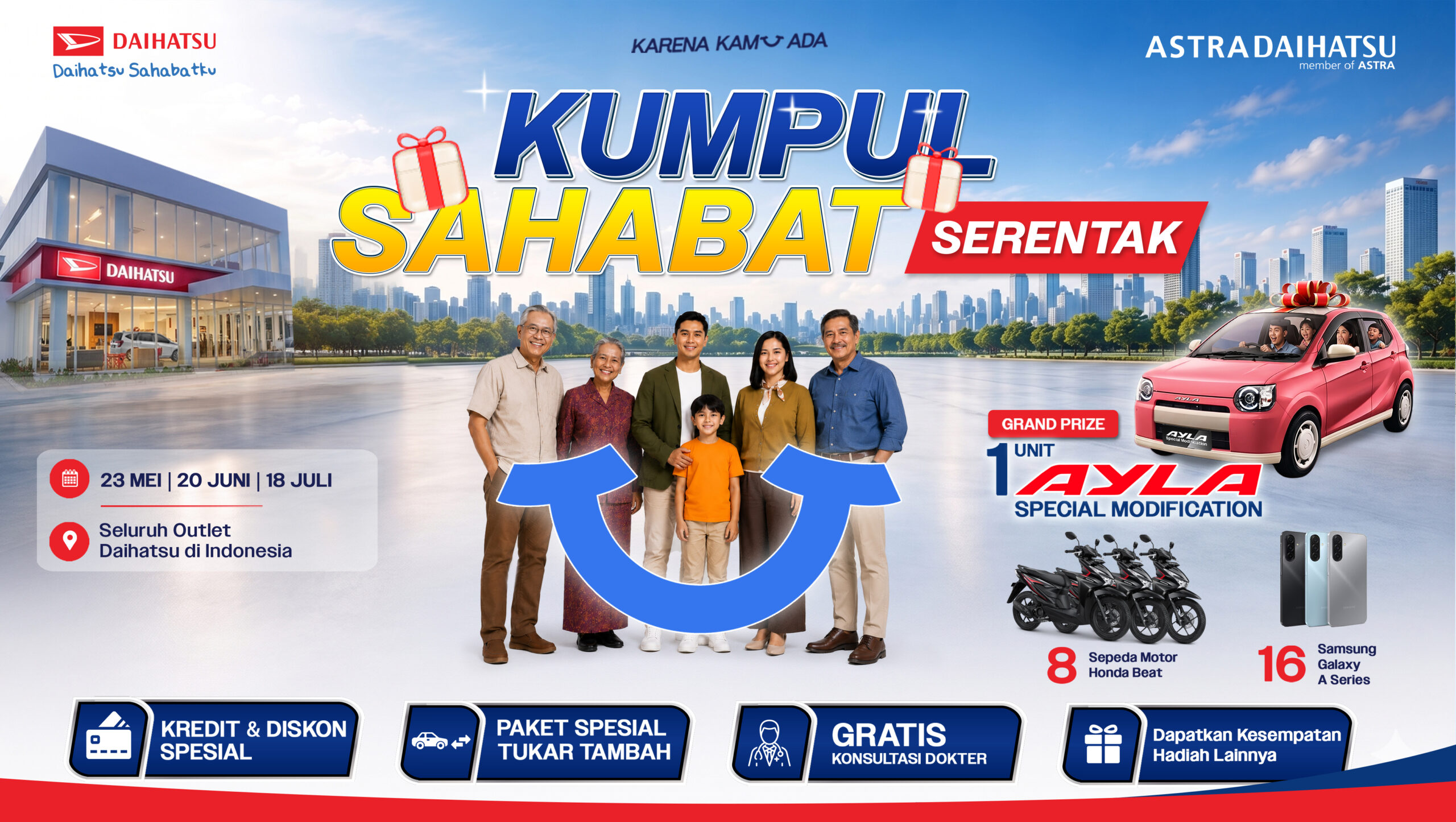 Daihatsu Luncurkan Karena Kamu Ada, Hadiah Ayla Modifikasi Jadi Magnet Utama