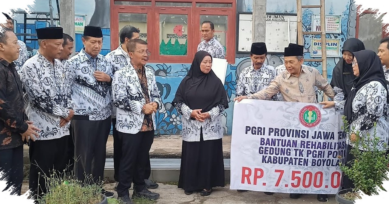 PGRI Jateng Turun Tangan, TK Roboh di Boyolali Dipulihkan Agar Anak Tetap Belajar