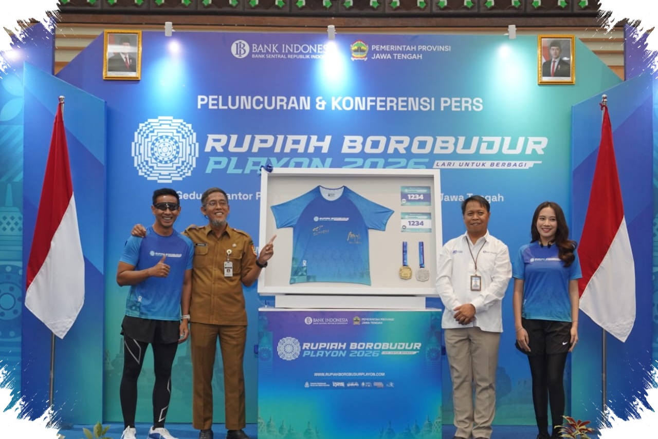 BI Jateng Ajak Warga Lari di Borobudur, Semua Biaya Pendaftaran Jadi Donasi