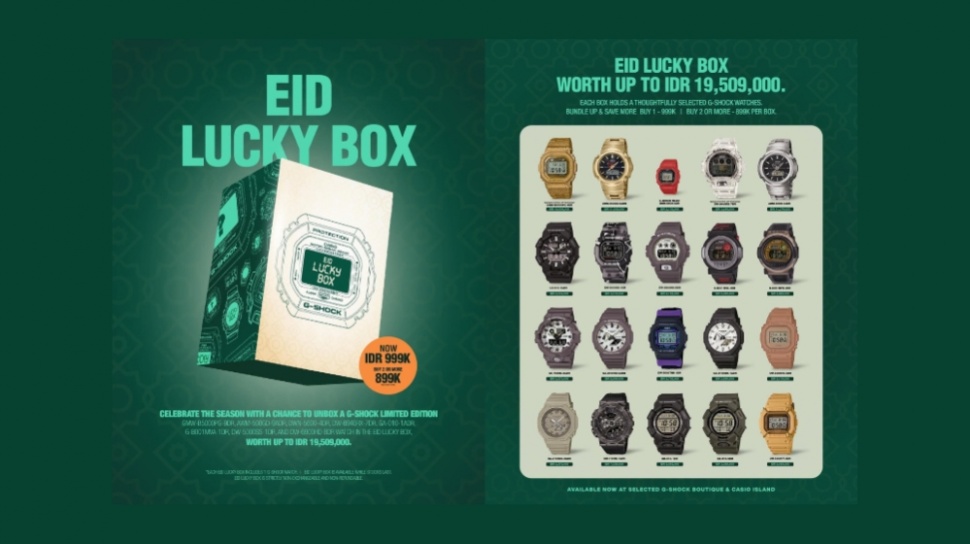 Lucky Box G-Shock Rp999 Ribu, Modal Satu Juta Bisa Dapat Jam Bernilai Jutaan