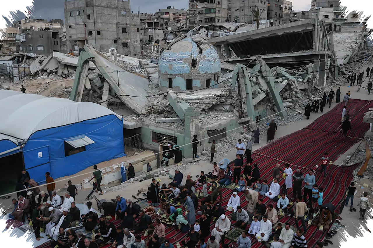 Eid Di Gaza Jadi Tenda Duka, Keluarga Palestina Tetap Bertahan Di Tengah Reruntuhan