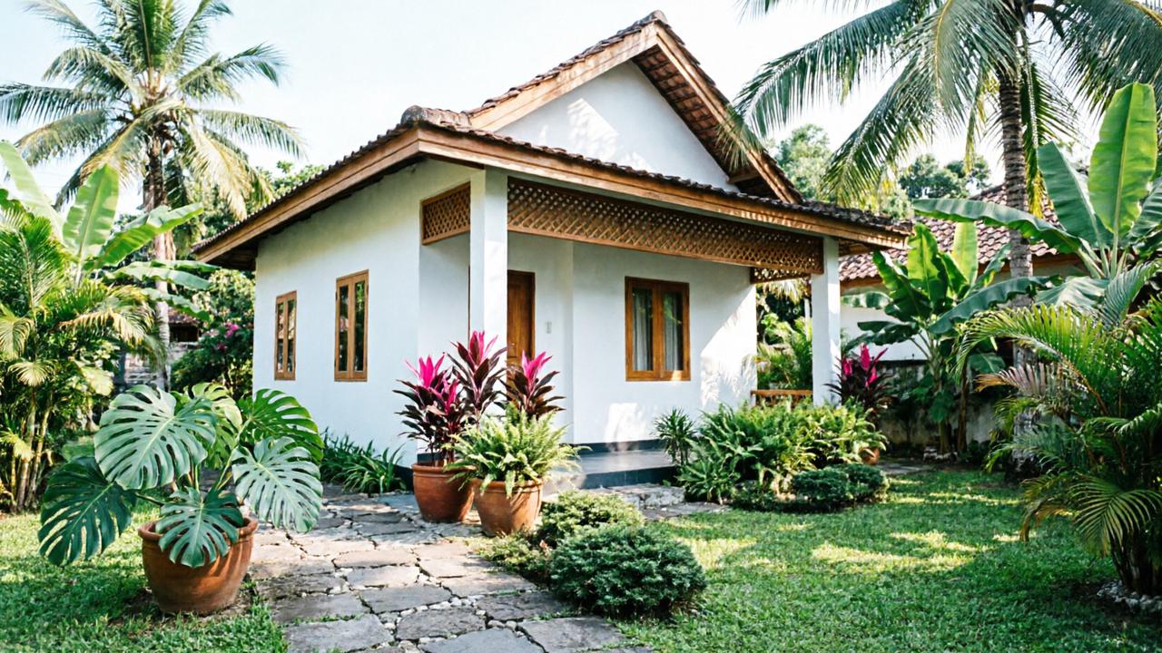 10 Desain Rumah Desa dengan Taman Mini, Hunian Adem yang Tak Butuh Lahan Luas