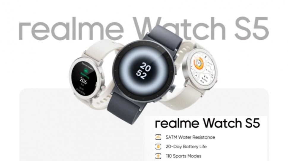 Realme Watch S5 Meluncur, Jam Rp1,5 Juta Yang Terasa Lebih Mahal Dari Harganya