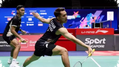 Dukungan Penuh Untuk Malaysia Tak Menggoyah, Fajar/Fikri Tembus Semifinal Singapore Open