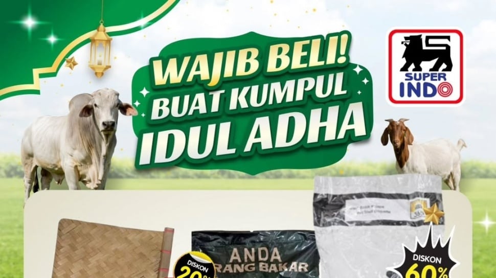Superindo Tebar Diskon Iduladha, Arang Batok Kelapa Turun 60 Persen