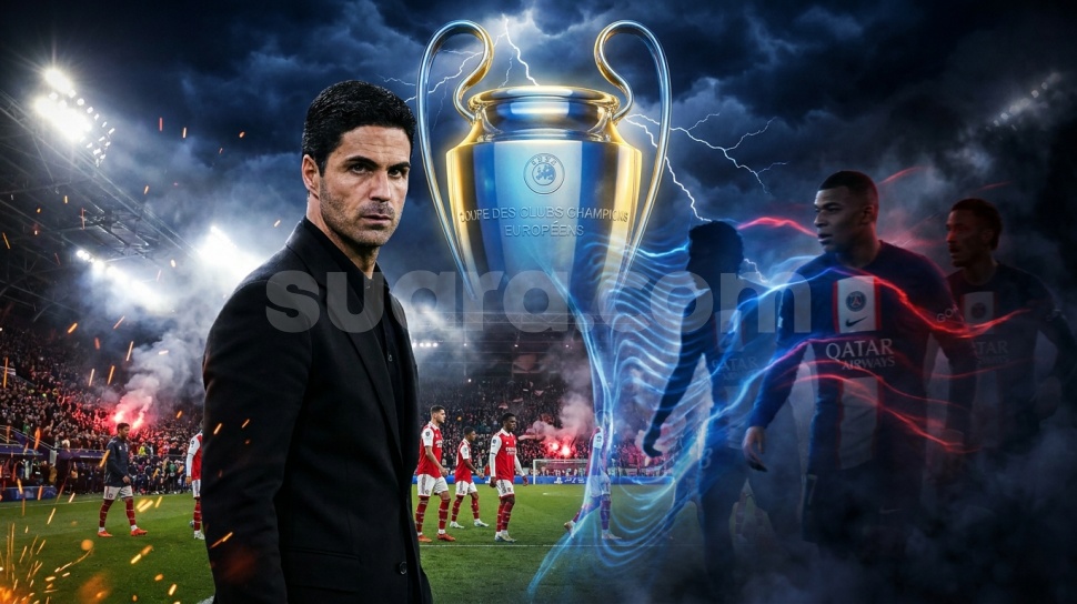 Arteta Dihadang Kutukan PSG, Final Budapest Jadi Ujian Terakhir Arsenal