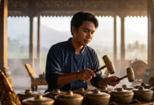 6 Prompt Gemini AI Bikin Foto Main Gamelan Terasa Seperti Adegan Film, Hasilnya Realistis