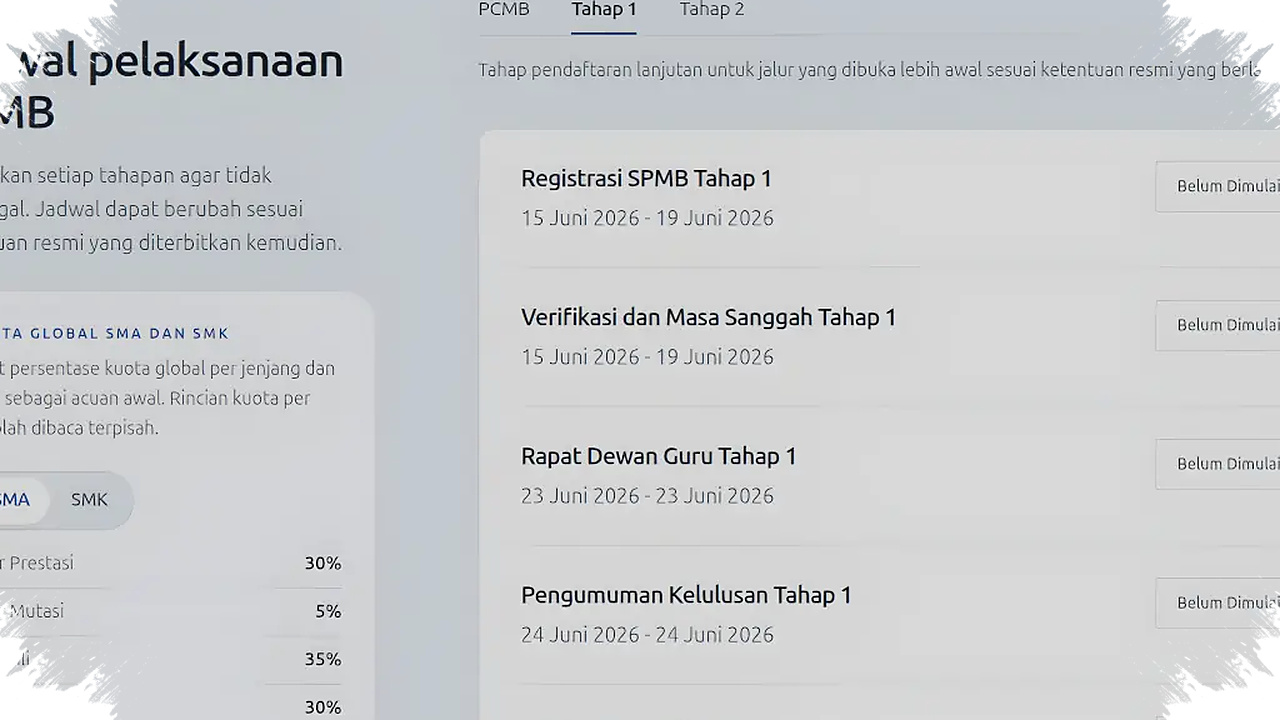SPMB Jabar 2026 Tahap 1 Dibuka 15 Juni, NIK Harus Beres Sebelum Akun Terkunci