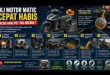 Oli Motor Matic Cepat Habis Tanpa Asap Putih, Tanda Bahaya yang Sering Diabaikan