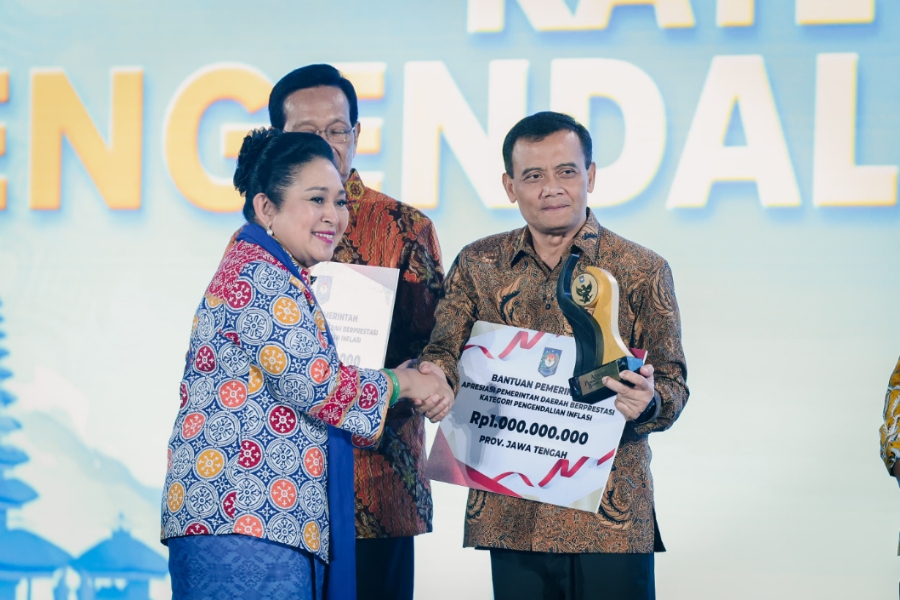 Ahmad Luthfi Antar Jateng Raih Penghargaan Inflasi Terbaik, Strategi Pangan Jaga Daya Beli