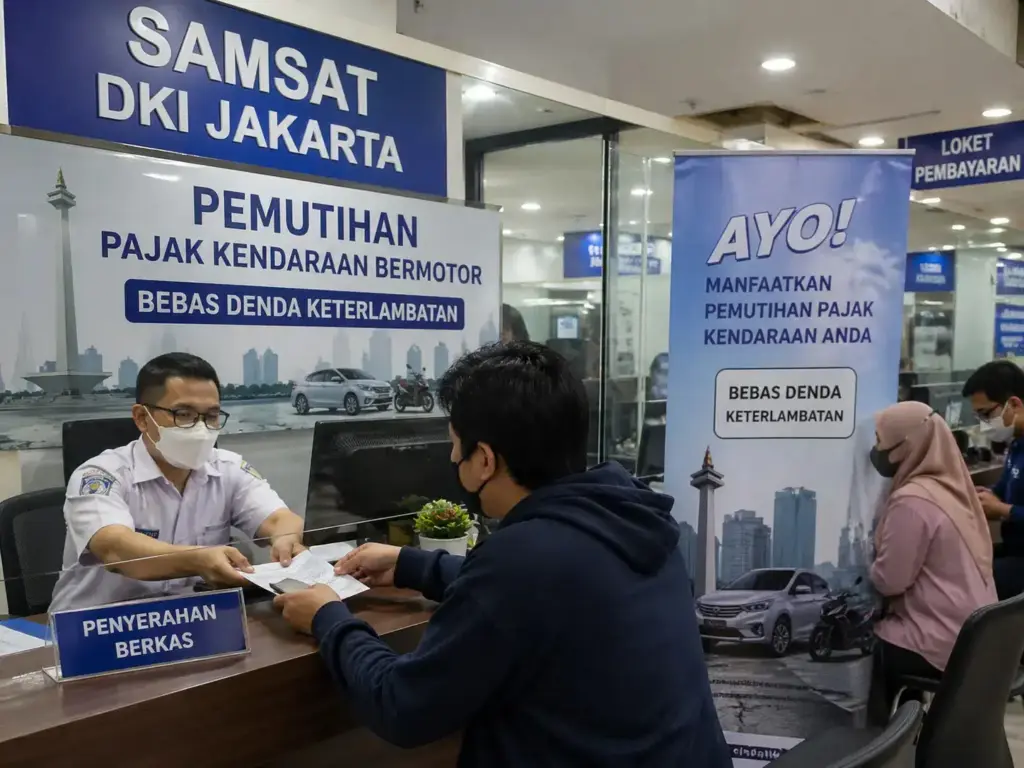 Pemutihan Pajak Kendaraan Jakarta Dibuka Lagi, Cukup Bayar Pokok Hingga Agustus