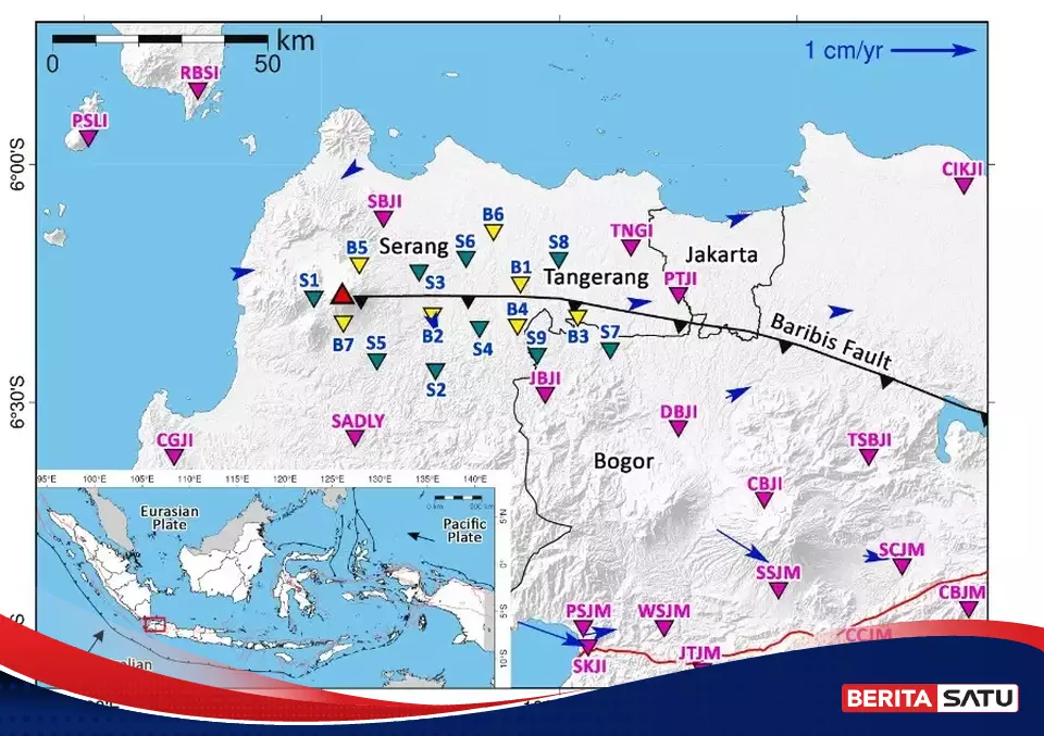 Sesar Baribis Barat Diam Seabad, Jakarta Belum Tentu Aman Dari Gempa