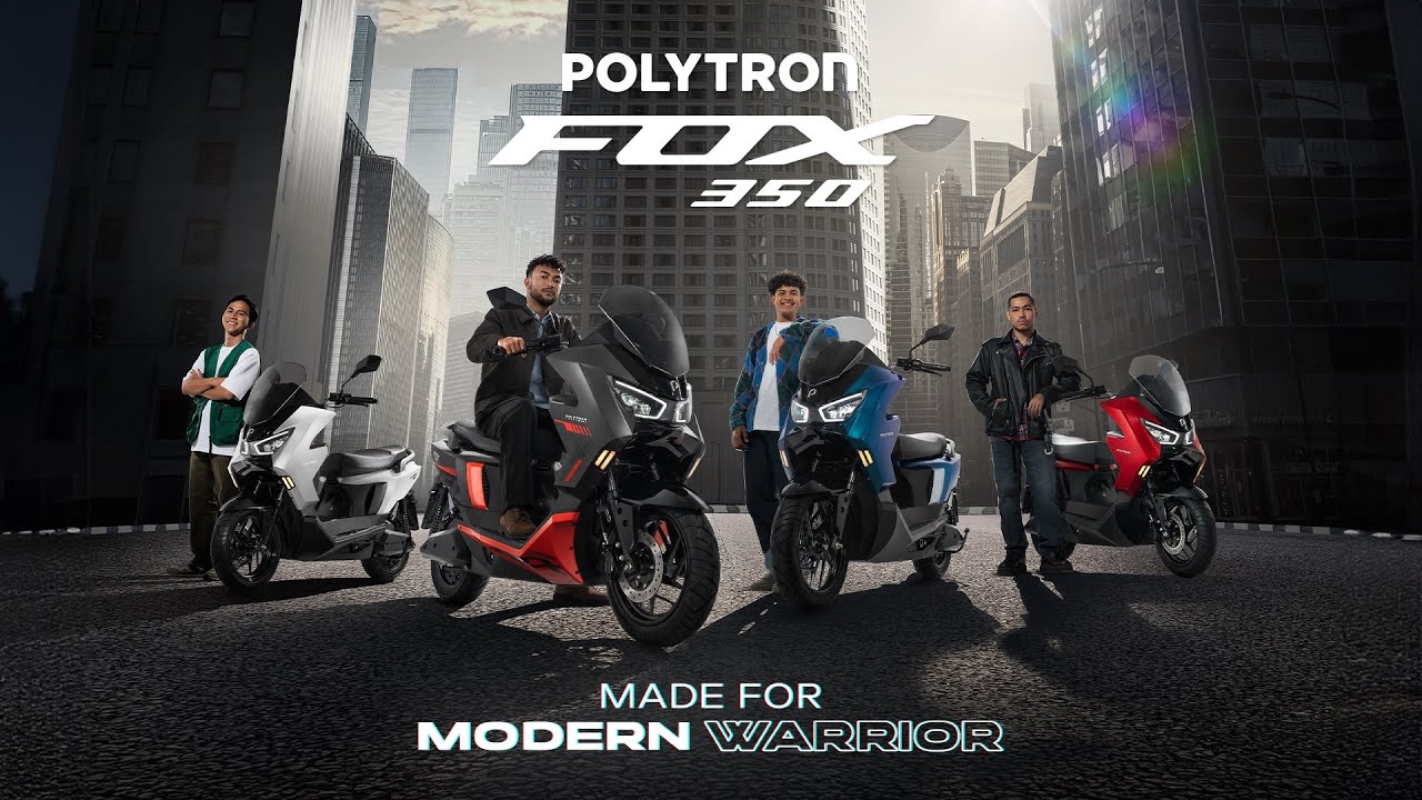 95 Km/Jam dan 130 Km Sekali Cas, Polytron Fox 350 Punya Modal Serius untuk Harian