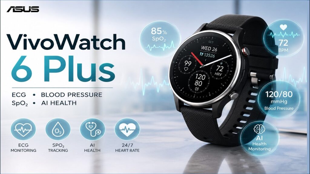 Asus VivoWatch 6 Plus Makin Mewah Dengan Titanium, Pantau Jantungnya Naik Kelas