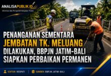 Jembatan Tk. Meluang Ditambal Sementara, Perbaikan Permanen Sudah Disiapkan BBPJN