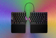 Asus Rilis ROG Falcata, Keyboard Split Nirkabel Yang Bisa Dipakai Sebelah Saja