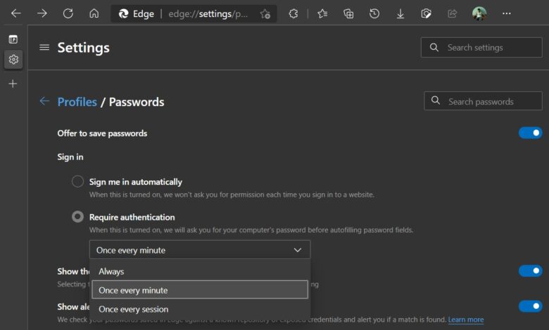 Microsoft Edge Tinggalkan Master Password, Password Tersimpan Kini Dibuka Lewat Windows Hello