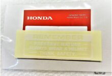 Label Kecil Di Motor Honda Ini Sering Diabaikan, Padahal Menjaga Keselamatan dan Umur Pakai