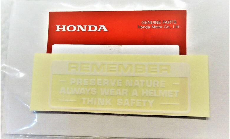 Label Kecil Di Motor Honda Ini Sering Diabaikan, Padahal Menjaga Keselamatan dan Umur Pakai