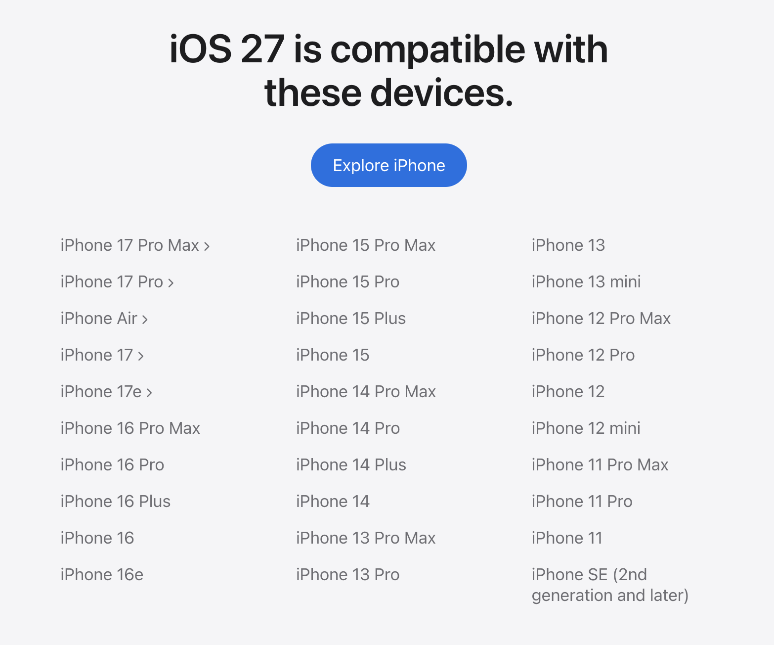 Daftar Dukungan iOS 27 Sudah Keluar, Perangkat Lama Apple Ternyata Masih Aman