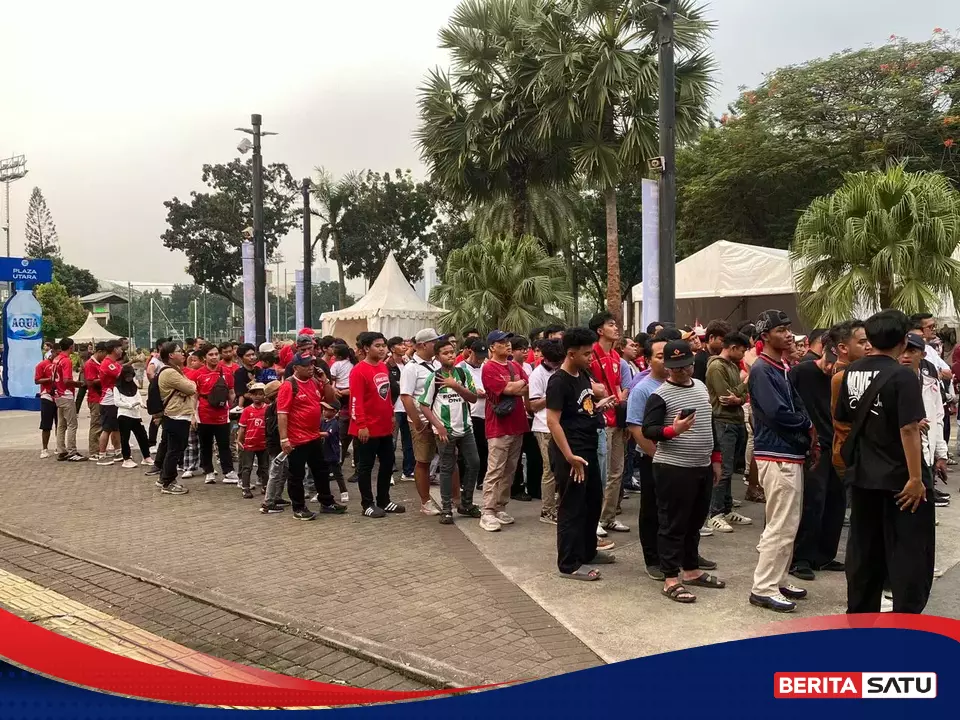 GBK Mulai Dipadati Garuda Fans, Atmosfer Laga Mozambik Makin Panas