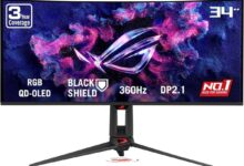 Monitor OLED 34 Inci Asus Ini Bawa 360Hz, Teks Jadi Lebih Tajam