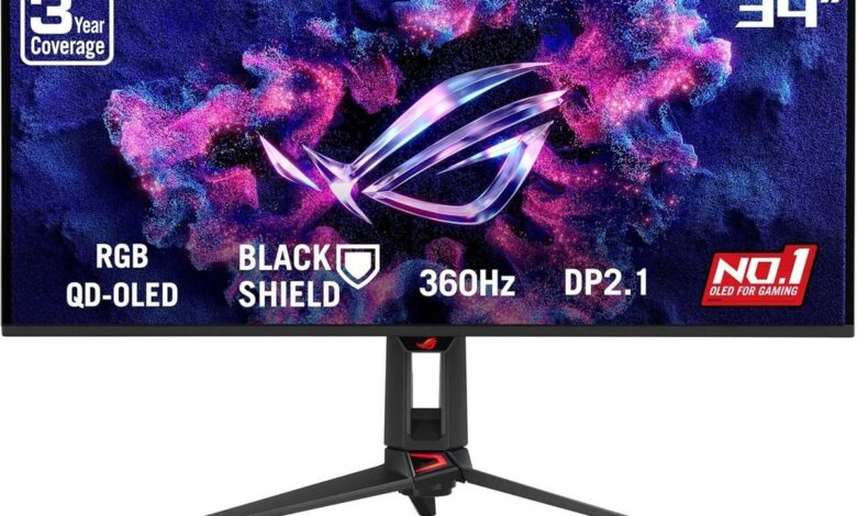 Monitor OLED 34 Inci Asus Ini Bawa 360Hz, Teks Jadi Lebih Tajam
