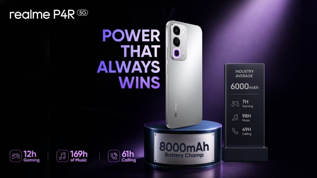 Realme P4R Bawa Baterai 8.000 mAh, HP Rp 3 Jutaan Ini Siap Diajak Gaming Lama