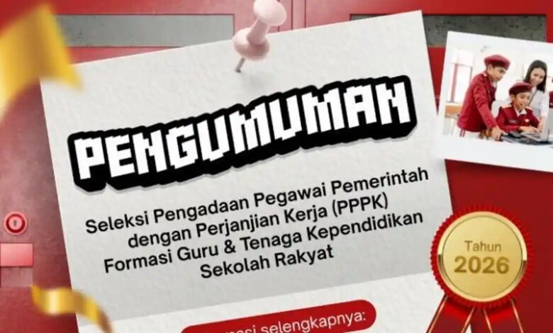 Link Rekrutmen PPPK Sekolah Rakyat Diburu, Jalur Daftar yang Benar Harus Dipisah