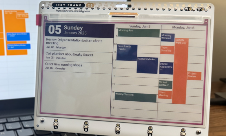 QuietDash, Dashboard Raspberry Pi dengan Layar eInk yang Sengaja Tidak Mengganggu